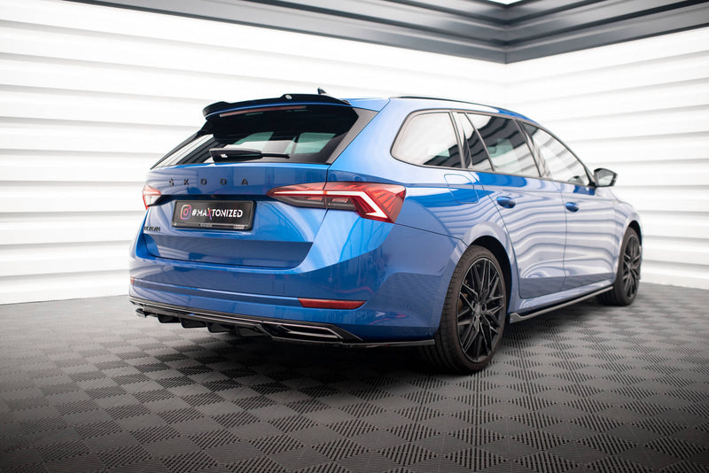 Maxton Design Hinten Splitter (mit einem vertikalem balken) Skoda Octavia Sportline Mk4