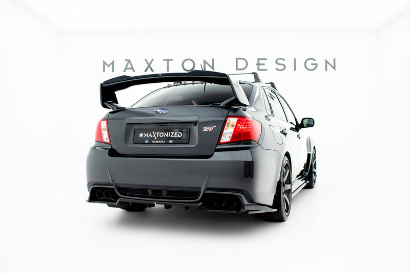 Maxton Design Hinten Splitter (mit einem vertikalem balken) Subaru Impreza WRX STI Mk3 Facelift