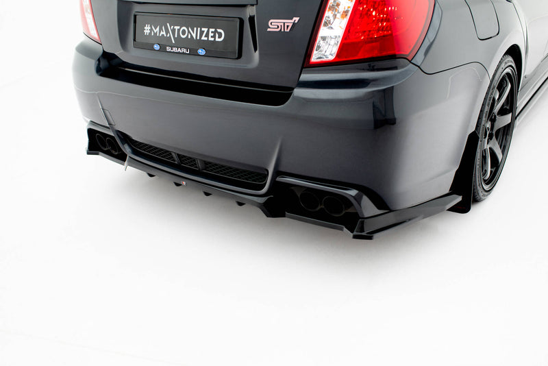 Maxton Design Hinten Splitter (mit einem vertikalem balken) Subaru Impreza WRX STI Mk3 Facelift