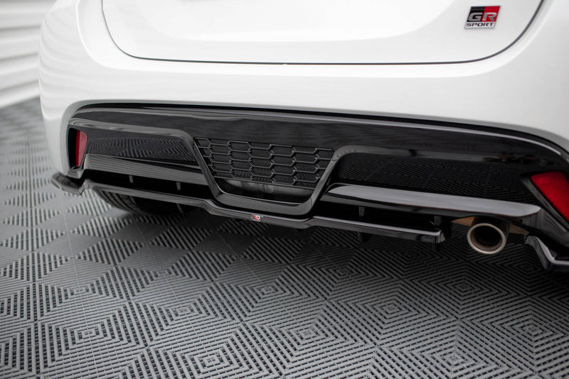 Maxton Design Rear Splitter (with one vertical bar) Toyota Yaris GR Sport Mk4