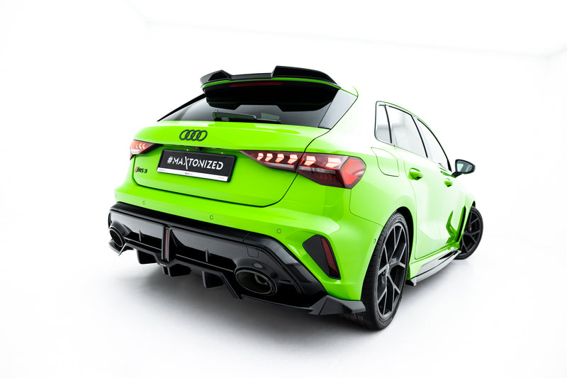 Maxton Design Rear Splitter (with a vertical bar) V.1 Audi RS3 Sportback 8Y Facelift