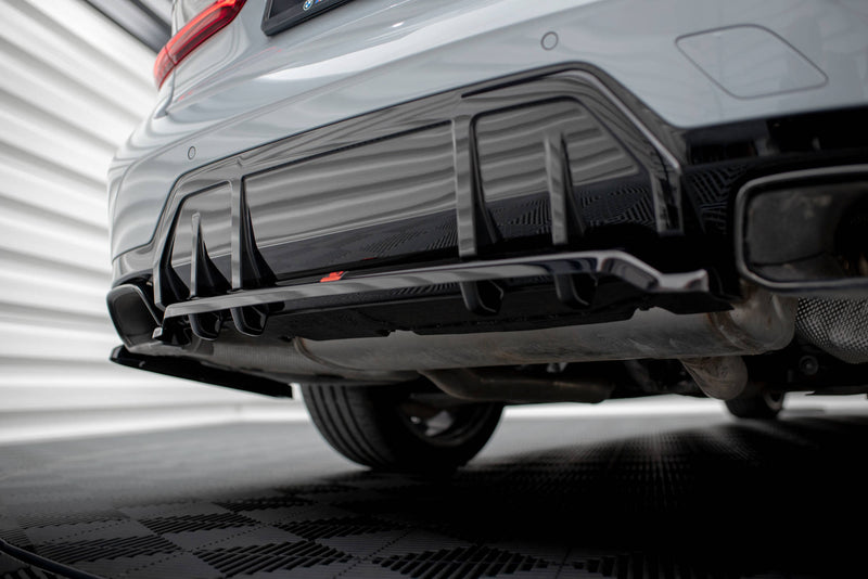 Maxton Design Hinten Splitter (mit einem vertikalem balken) V.1 BMW M340i G20 / G21 Facelift