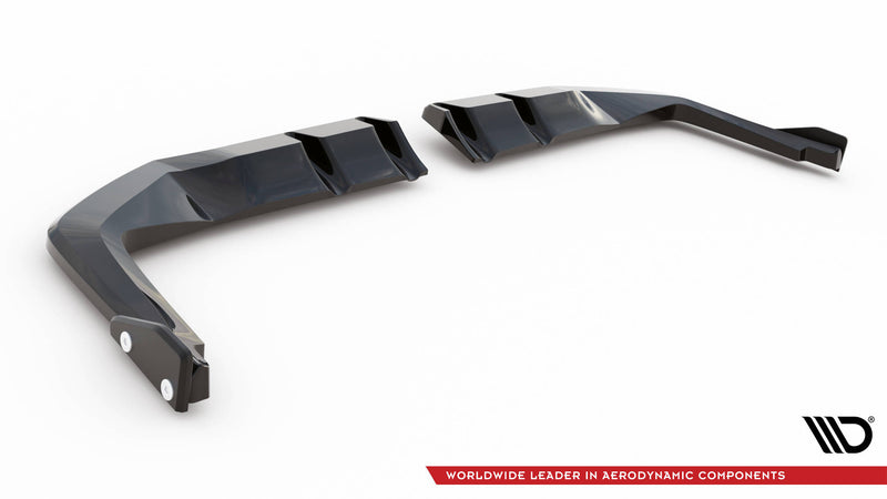 Maxton Design Hinten Splitter (mit einem vertikalem balken) V.1 + Flaps Honda Civic Type-R Mk 11