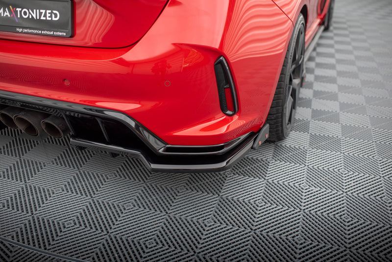 Maxton Design Hinten Splitter (mit einem vertikalem balken) V.1 + Flaps Honda Civic Type-R Mk 11