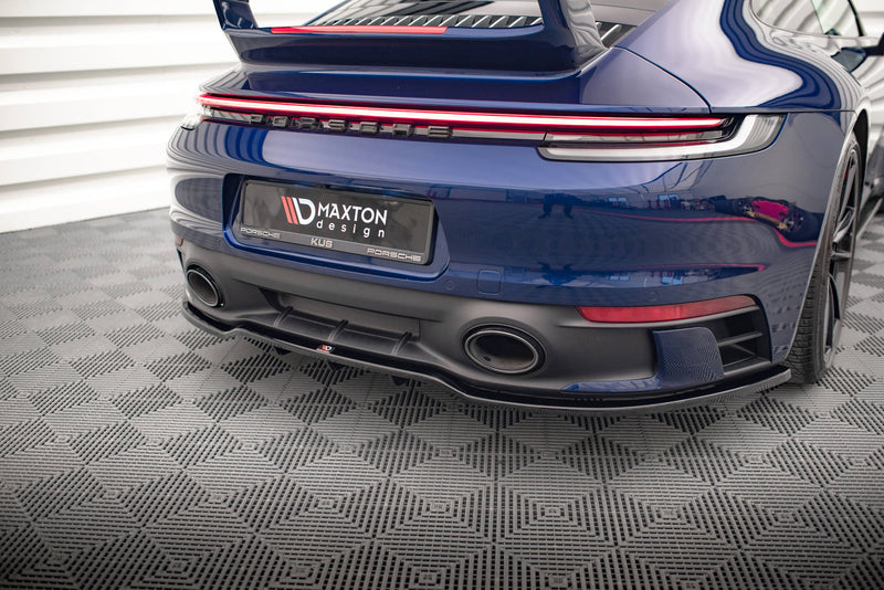 Maxton Design Hinten Splitter (mit einem vertikalem balken) V.1 Porsche 911 Carrera Aero / Carrera GTS 992
