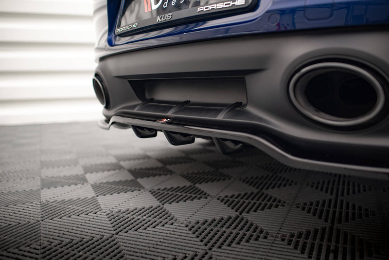 Maxton Design Hinten Splitter (mit einem vertikalem balken) V.1 Porsche 911 Carrera Aero / Carrera GTS 992