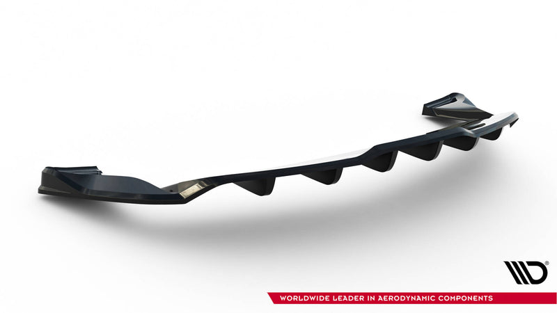 Maxton Design Hinten Splitter (mit einem vertikalem balken) V.1 Tesla Model S Plaid Mk1 Facelift