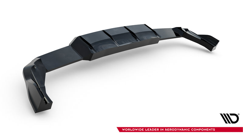 Maxton Design Hinten Splitter (mit einem vertikalem balken) V.1 Volkswagen Golf R  Mk8 / Mk8 Facelift