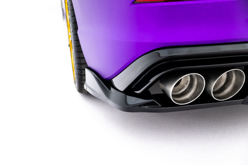 Maxton Design Hinten Splitter (mit einem vertikalem balken) V.1 Volkswagen Golf R  Mk8 / Mk8 Facelift
