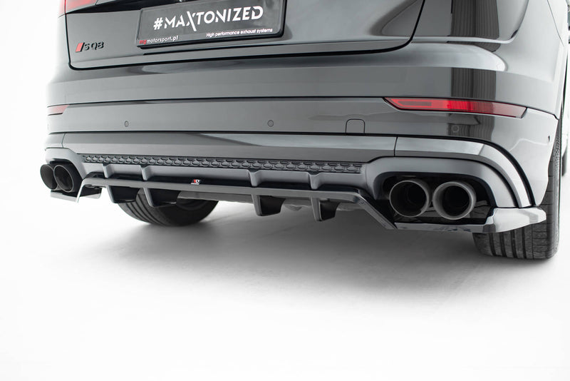 Maxton Design Hinten Splitter (mit einem vertikalem balken) V.2 Audi SQ8 / Q8 S-Line Mk1 Facelift