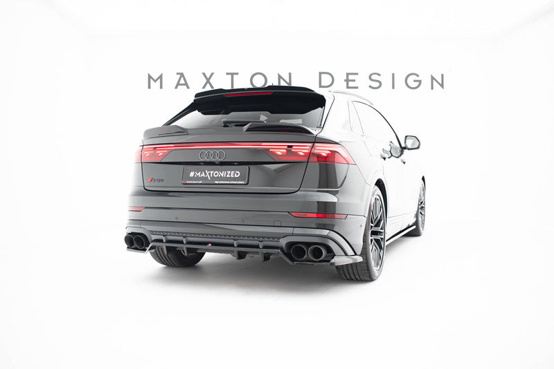 Maxton Design Hinten Splitter (mit einem vertikalem balken) V.2 Audi SQ8 / Q8 S-Line Mk1 Facelift