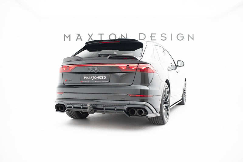 Maxton Design Hinten Splitter (mit einem vertikalem balken) V.2 Audi SQ8 / Q8 S-Line Mk1 Facelift