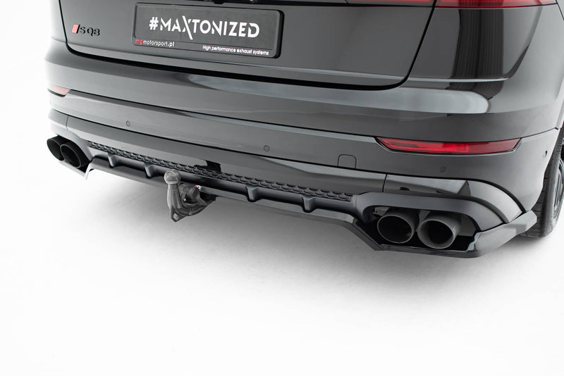 Maxton Design Hinten Splitter (mit einem vertikalem balken) V.2 Audi SQ8 / Q8 S-Line Mk1 Facelift