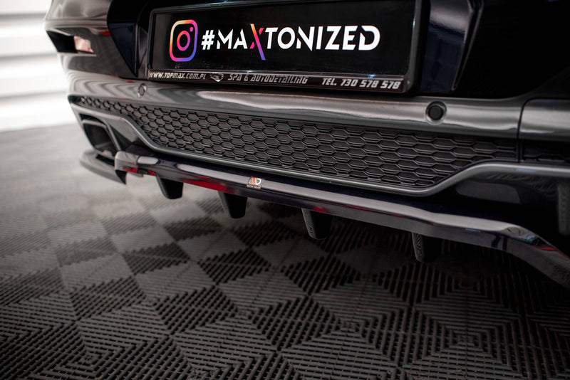 Maxton Design Rear Splitter (with one vertical bar) V.2 BMW X4 M40i G02