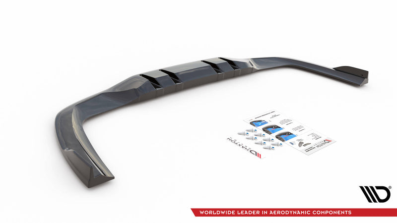 Maxton Design Hinten Splitter (mit einem vertikalem balken) V.2 Mercedes A 35 AMG Sedan V177