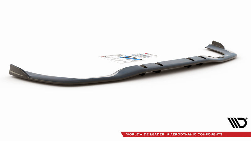 Maxton Design Hinten Splitter (mit einem vertikalem balken) V.2 Mercedes A 35 AMG Sedan V177