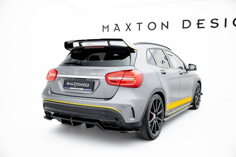 Maxton Design Hinten Splitter (mit einem vertikalem balken) V.2 Mercedes-Benz GLA 45 AMG X156