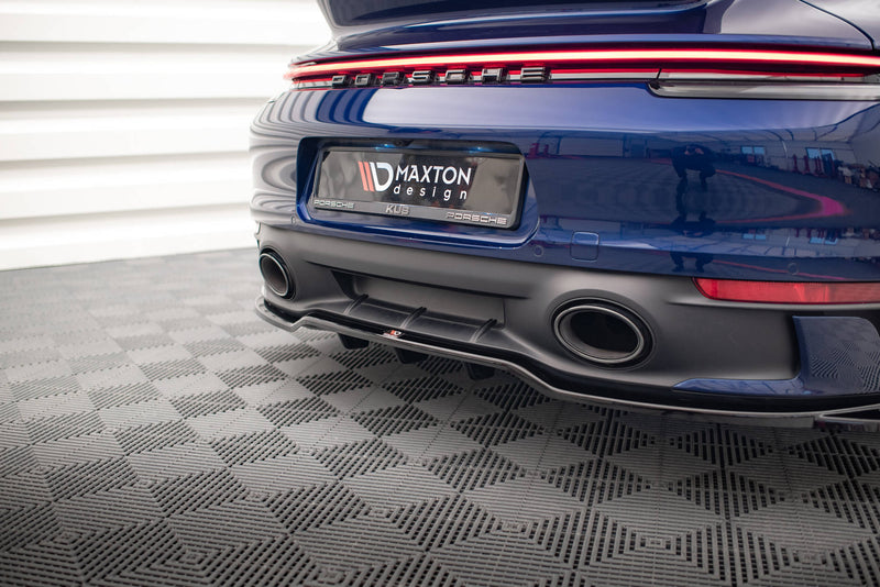 Maxton Design Hinten Splitter (mit einem vertikalem balken) V.2 Porsche 911 Carrera Aero / Carrera GTS 992
