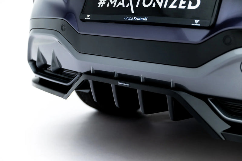 Maxton Design Rear Splitter (with a vertical bar) V.3 Cupra Terramar Mk1 (version with tow bar)