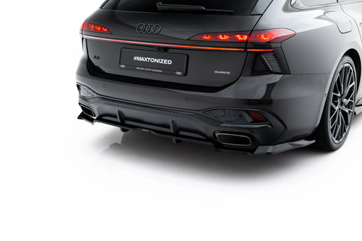 Maxton Design Hinten Splitter mit Mittelsteg V.3 passend für Audi A6 S-Line C9, Ansicht 2
