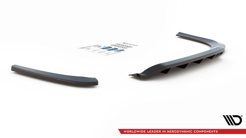 Maxton Design Rear Splitter (with one vertical bar) Volkswagen Passat CC