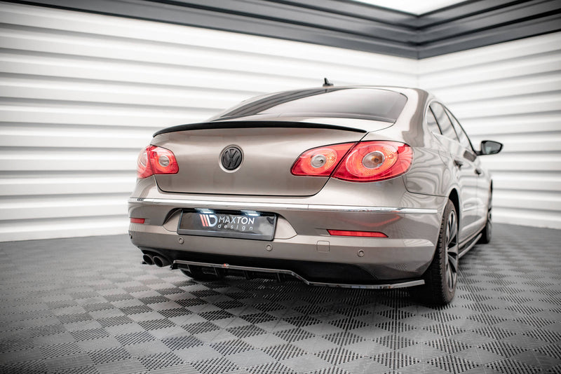 Maxton Design Rear Splitter (with one vertical bar) Volkswagen Passat CC