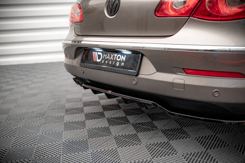 Maxton Design Rear Splitter (with one vertical bar) Volkswagen Passat CC