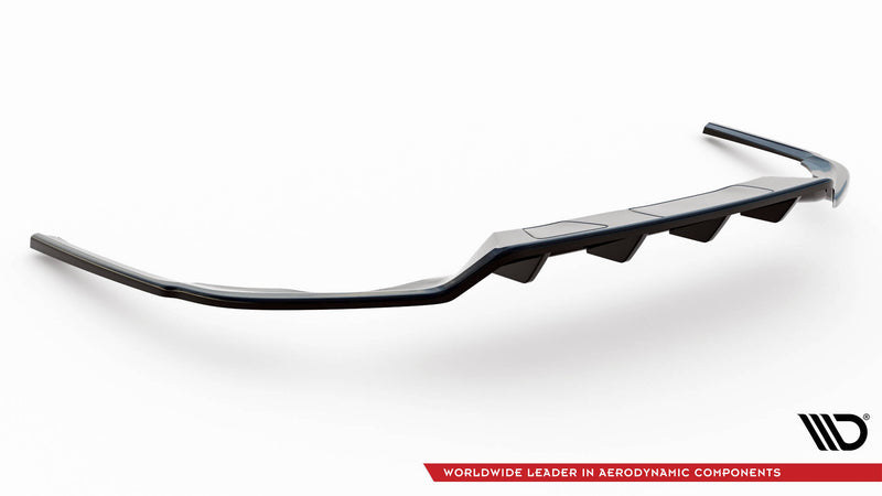 Maxton Design rear splitter (with one vertical bar) Volkswagen Passat R-Line B8 Facelift