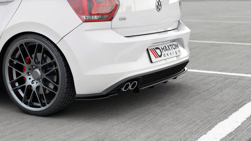 Maxton Design Hinten Splitter (mit einem vertikalem balken) Volkswagen Polo GTI / R-line Mk6