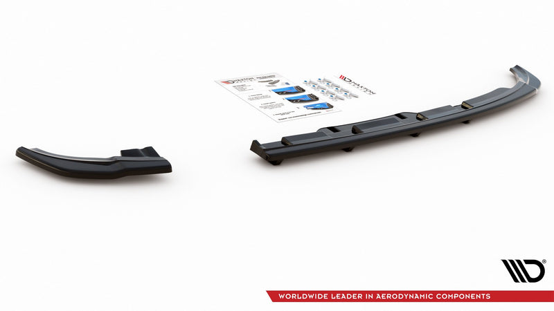 Maxton Design Hinten Splitter (mit einem vertikalem balken) Volkswagen Polo GTI / R-line Mk6