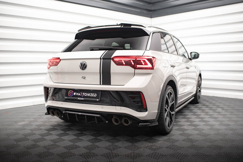 Maxton Design Hinten Splitter (mit einem vertikalem balken) Volkswagen T-Roc R / R-Line Mk1 Facelift