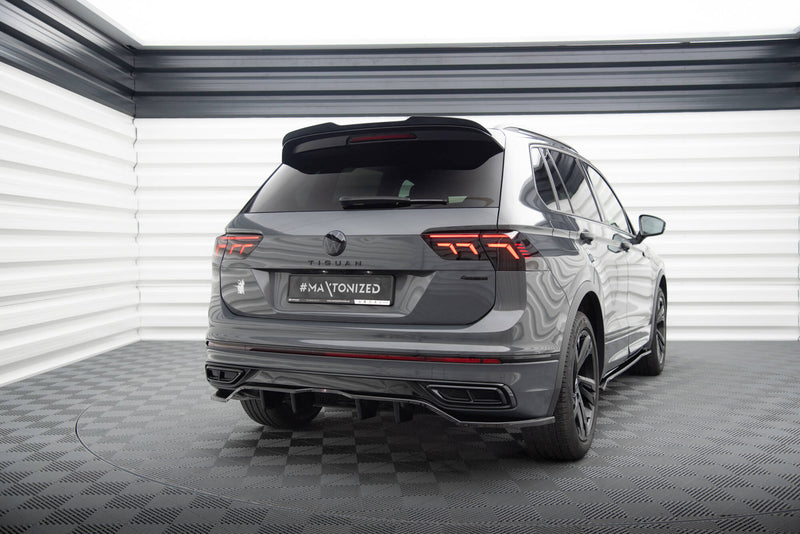 Maxton Design Hinten Splitter (mit einem vertikalem balken) Volkswagen Tiguan R-Line Mk2 Facelift