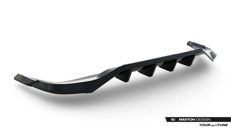 Maxton Design Rear Splitter (with a vertical bar) Volkswagen Tiguan R-Line Mk3
