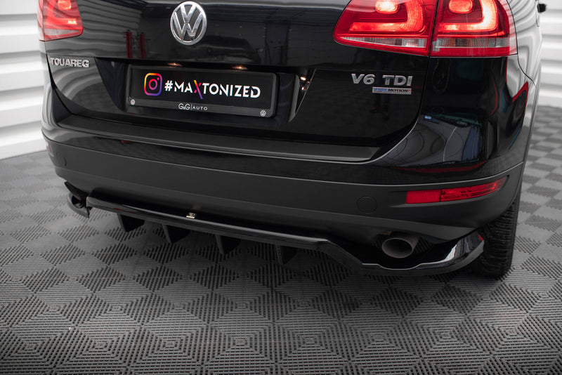 Maxton Design Hinten Splitter (mit einem vertikalem balken) Volkswagen Touareg Mk2