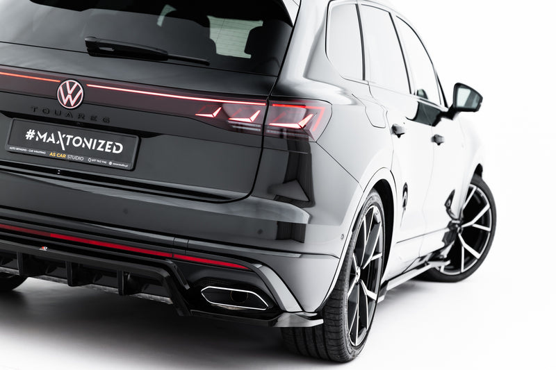 Maxton Design Rear Splitter (with a vertical bar) Volkswagen Touareg R-Line Mk3 Facelift