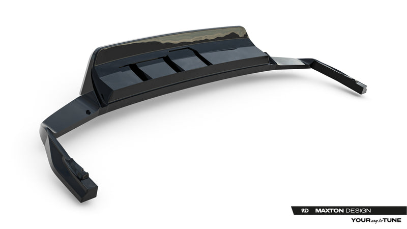 Maxton Design Rear Splitter (with a vertical bar) Volkswagen Touareg R-Line Mk3 Facelift