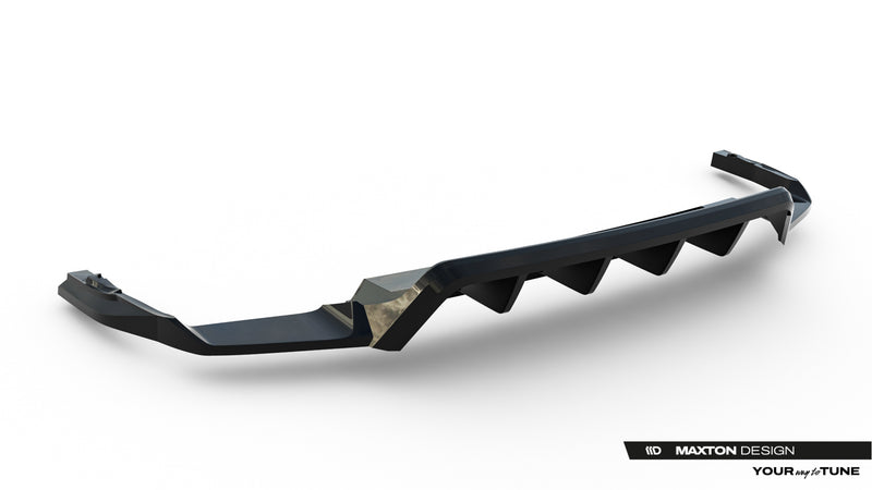 Maxton Design Rear Splitter (with a vertical bar) Volkswagen Touareg R-Line Mk3 Facelift