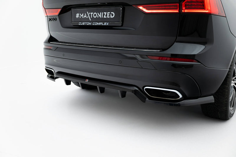 Maxton Design Hinten Splitter (mit einem vertikalem balken) Volvo XC60 Mk2