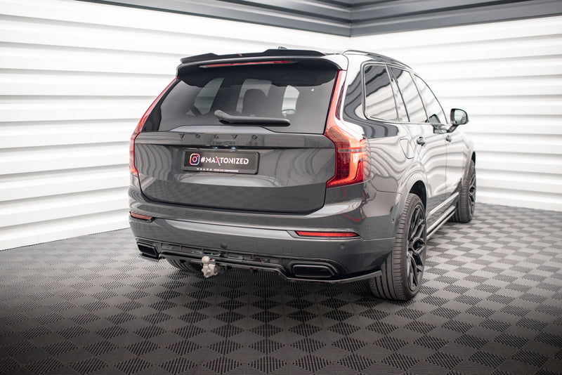 Maxton Design Hinten Splitter (mit einem vertikalem balken) Volvo XC90 R-Design Mk2 Facelift