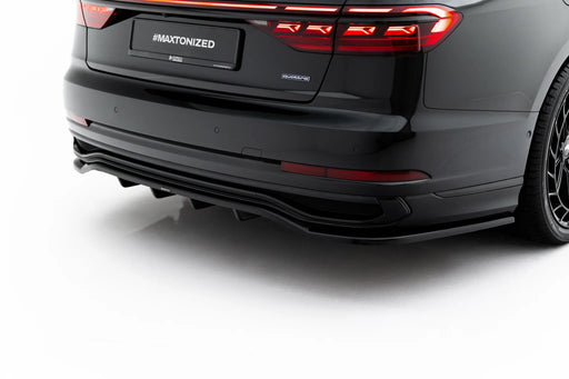 Maxton Design Hinten Splitter mit Mittelsteg passend für Audi A8 S-Line Long D5 Facelift, Ansicht 2