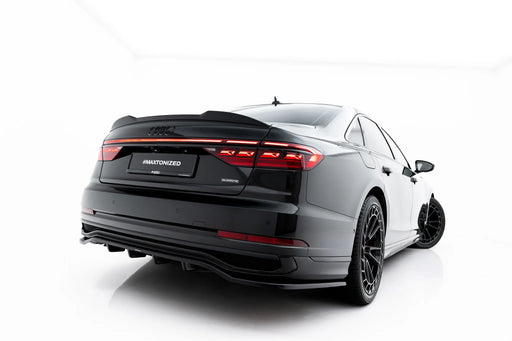 Maxton Design Hinten Splitter mit Mittelsteg passend für Audi A8 S-Line Long D5 Facelift