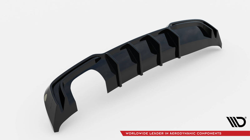 Maxton Design rear diffuser for Audi A3 S-Line Sportback 8V Facelift (version with dual exhaust on one side)