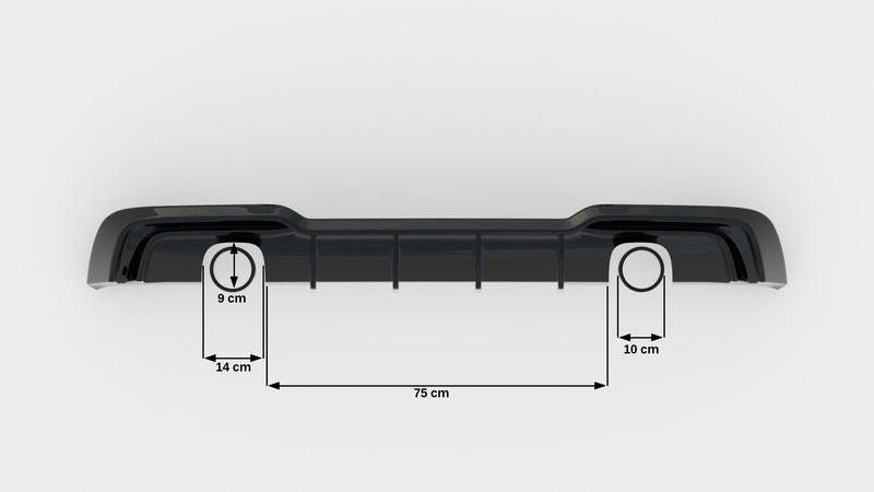 Maxton Design rear spoiler Audi A3 S-Line Sportback 8V Facelift (version with single exhaust on both sides)