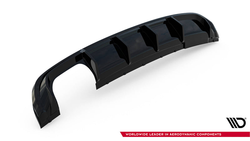 Maxton Design rear diffuser for Audi A3 S-Line Sportback 8V (version with dual exhaust pipes on one side)