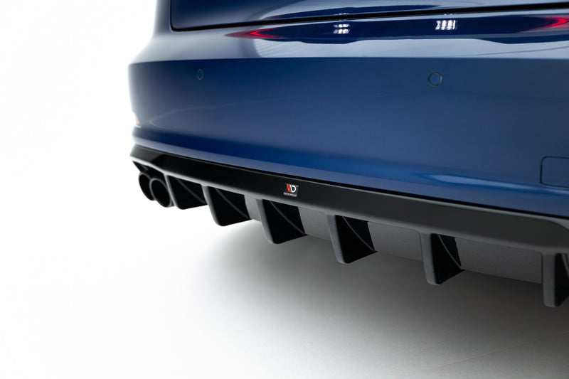 Maxton Design rear spoiler Audi A3 Sedan 8V (version with single-sided double exhaust pipe)