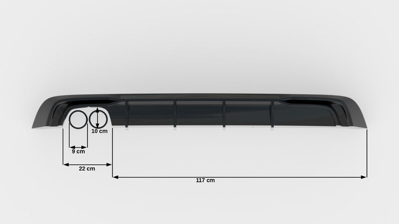 Maxton Design rear spoiler Audi A3 Sportback 8V Facelift (version with double exhaust tip)