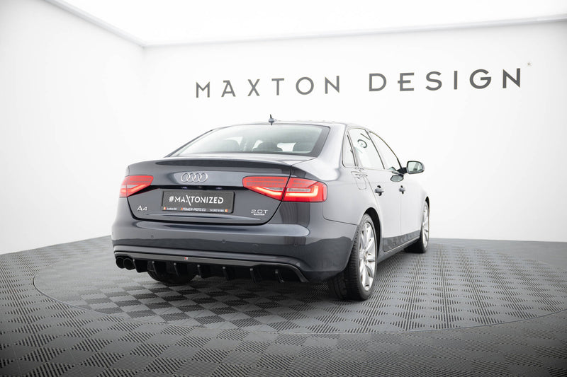 Maxton Design Heckansatz Audi A4 B8 Facelift (Einseitige Doppelauspuffversion)