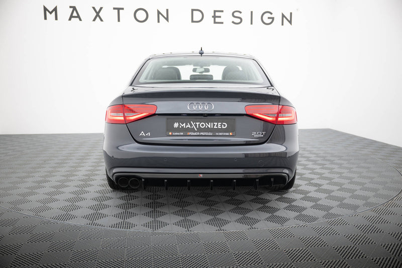 Maxton Design Heckansatz Audi A4 B8 Facelift (Einseitige Doppelauspuffversion)