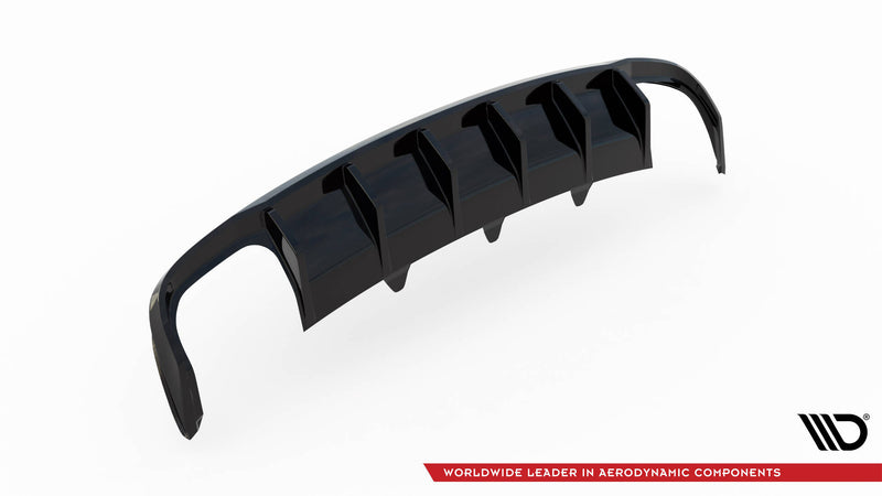 Maxton Design Heckansatz Audi A4 B8 Facelift (Version mit Doppelauspuff auf beiden Seiten)