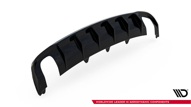 Maxton Design Heckansatz Audi A4 B8 Facelift (Version mit Einzelauspuff auf beiden Seiten)